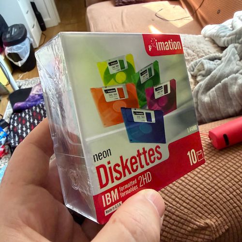 Neon Floppy Disks